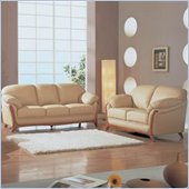 Global Furniture USA Zivit 2-Piece Leather Sofa Set