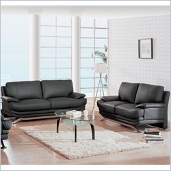 Global Furniture USA Williams 2-Piece Leather Living Room Set