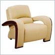 Global Furniture USA Alexander Sofa Chair in Tan Leather