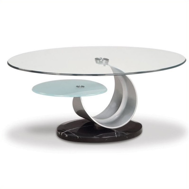 Global Furniture 161C Coffee Table in Black/Silver