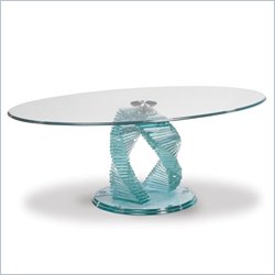 Global Furniture USA Kaylin Glass Top Coffee Table