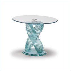 Global Furniture USA Kaylin Glass Top End Table