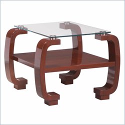 Global Furniture USA 728 End Table in Mahogany Best Price