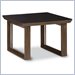 Global Furniture USA 498 End Table with Black Glass Top
