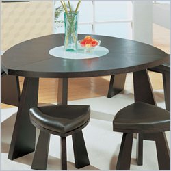 Global Furniture USA Dining Triangular Dining Table in Wenge