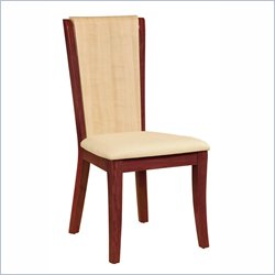 Global Furniture USA Gabriella Wood Dining Side Chair in Oak and Cherry Finish