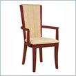 Global Furniture USA Gabriella Wood Arm Chair in Oak and Cherry Finish