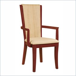 Global Furniture USA Gabriella Wood Arm Chair in Oak and Cherry Finish
