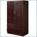 Global Furniture USA Soho 2 Drawer Armoire in Wenge Wood Veneer