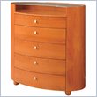 ADD TO YOUR SET: Global Furniture USA Emily 5 Drawer Chest in Cherry Finish