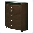 ADD TO YOUR SET: Global Furniture USA Emily 5 Drawer Chest in Wenge Finish