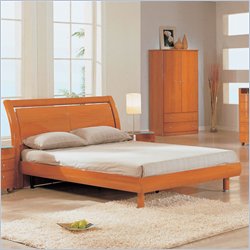 Global Furniture USA Contemporary Emily Bed in Cherry