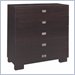 Global Furniture USA Verona 5 Drawer Chest in Wenge