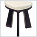 Global Furniture USA Triangular Dining Side Chair with Off White Cushion