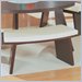 Global Furniture USA Dining Side Bench Chair with Off White Cushion