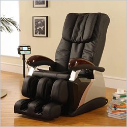 Global Furniture USA Black Massage Chair with MP3 Player