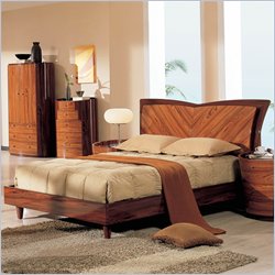 Global Furniture USA B92 Platform Bed in Cherry Finish Best Price