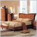 Global Furniture USA B92 Panel Bed in Cherry Finish