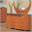 ADD TO YOUR SET: Global Furniture USA Emily 6 Drawer Double Dresser in Cherry