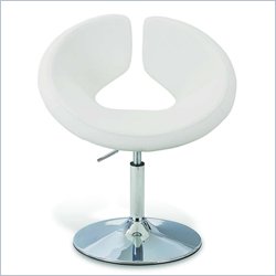Global Furniture USA White Swivel Bar Stool