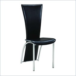 Global Funiture USA Contemporary Dining Side Chair-Black