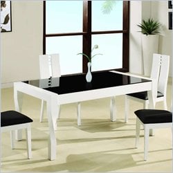 Global Furniture USA Black and White Dining Table