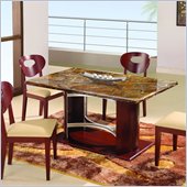 Global Furniture USA 5 Pc Mahogany Table Set