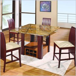 Global Furniture USA 5 Pc Square Bar Table Set