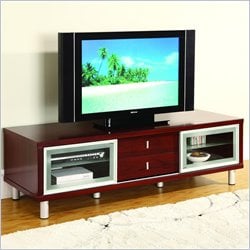 Global Furniture USA 64 Inch TV Cabinet in Mahogany