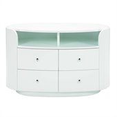 Global Furniture USA Entertainment TV Stand in White