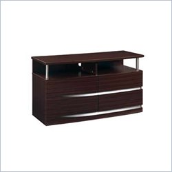 Global Furniture USA Entertainment TV Stand in Matte Sapelle