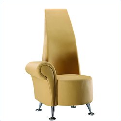 Global Furniture USA Beige Velvet Arm Chair