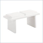 Global Furniture USA Lony Dining Bench in White
