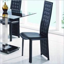 Global Furniture USA Jord Tufted Dining Chair in Black