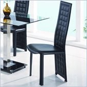 Global Furniture USA Jord Tufted Dining Chair in Black