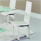 Global Furniture USA Jord Tufted Dining Chair in White