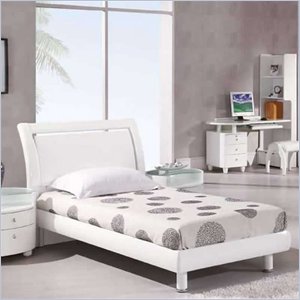 Buy kids furniture - Global Furniture USA Emily Kids Twin Size Bed in White