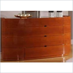 Global Furniture USA Contemporary Wooden Dresser in Cherry