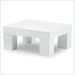 Global Furniture USA Lony End Table in White