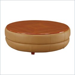 Global Furniture USA Norena Coffee Table in Cappuccino and Mahogany