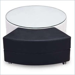 Global Furniture USA Misal Moon Shaped Coffee Table