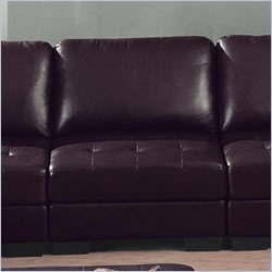 Global Furniture USA Dark Brown Bonded Leather Center Chair