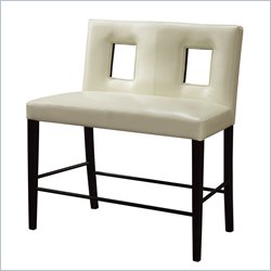 Global Furniture USA G072 Bar Bench with Beige Cushion