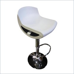 Global Furniture USA 207 Bar Stool in White