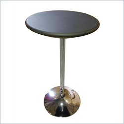 Global Furniture USA 219 Chrome Base Black Bar Table