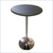 Global Furniture USA 219 Chrome Base Black Bar Table