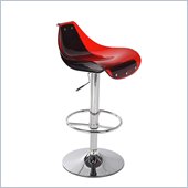 Global Furniture USA 250 Bar Stool in Red and Black