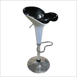 Global Furniture USA 250 Bar Stool in Clear and Black
