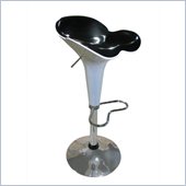 Global Furniture USA 250 Bar Stool in White and Black