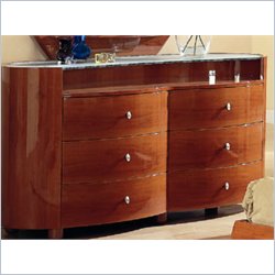 Global Furniture USA Serena 6 Drawer Double Dresser in Cherry